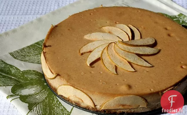 Cheesecake Tristement Célèbre De L'Abbaye Ou Cheesecake Au Cidre De Pomme À La Cannelle
