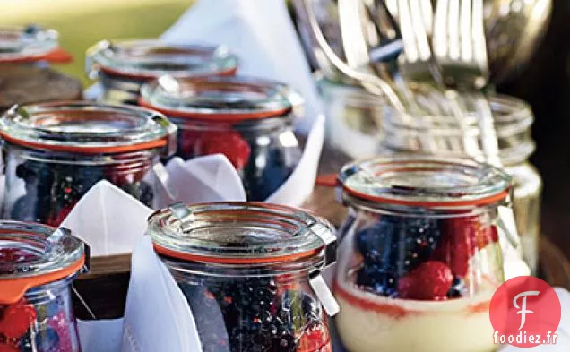 Gâteaux au Fromage de Chèvre aux Baies d'Été