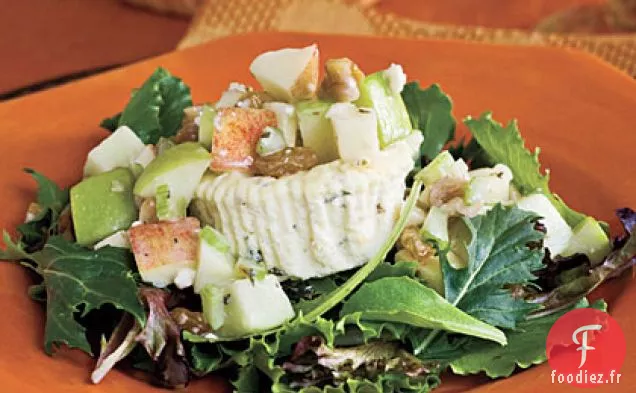 Cheesecakes Bleus Salés Avec Salade Waldorf
