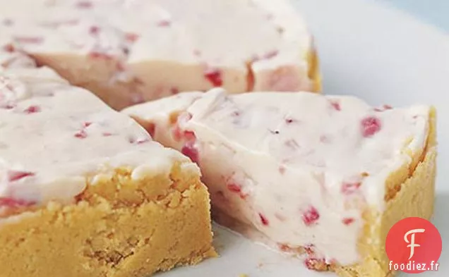 Cheesecake aux Fraises et Chocolat Blanc