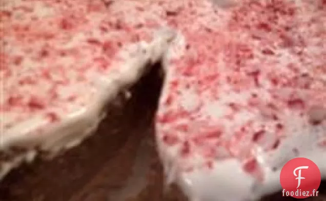 Cheesecake au Chocolat Blanc - candy Cane