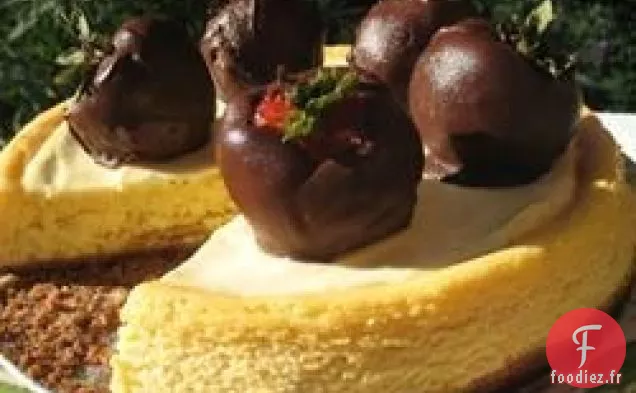 Gâteau au Fromage au Chocolat Blanc et aux Fruits de la Passion