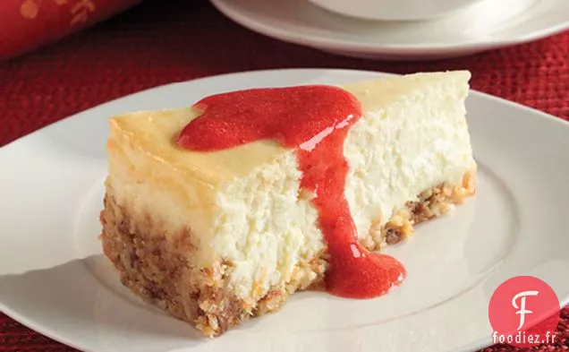 Gâteau au Fromage Pâque à la Sauce aux Fraises