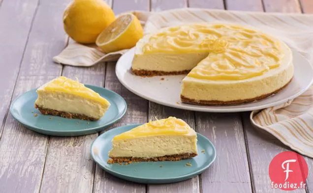 Gâteau au Fromage Garni de Caillé au Citron