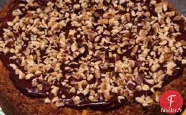 Gâteau au Fromage au Chocolat et aux Noisettes Ébréché Céleste