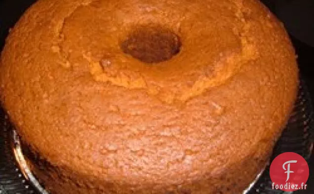 Gâteau en Mousseline de Sucre Brûlé