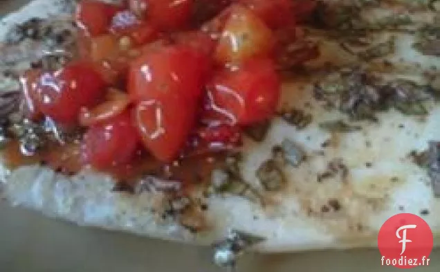 Vivaneau au Four avec Piments, Gingembre et Basilic