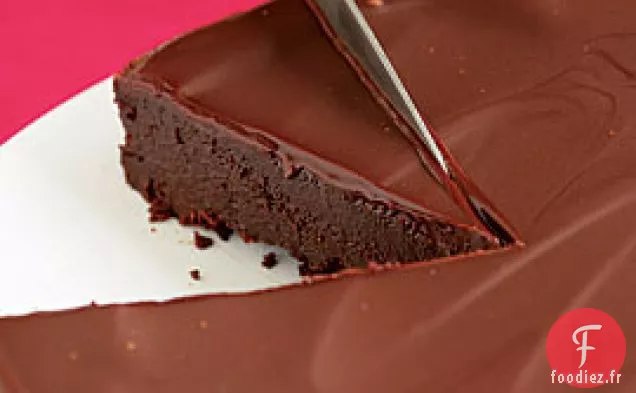 Gâteau Au Chocolat Sans Farine Avec Glaçage Au Chocolat