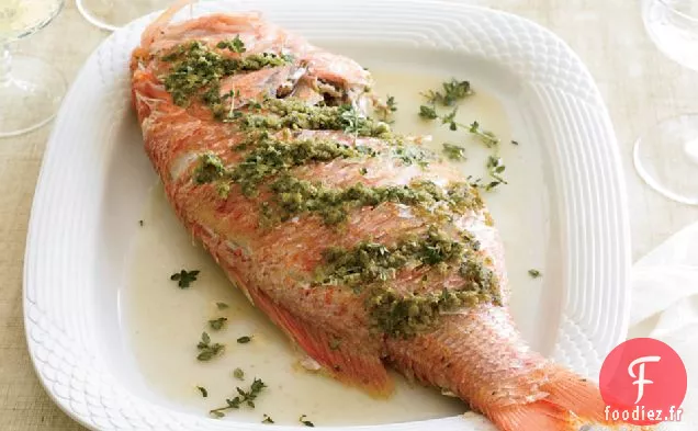 Vivaneau Rouge Entier Grillé