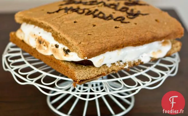 Gâteau Géant S'mores