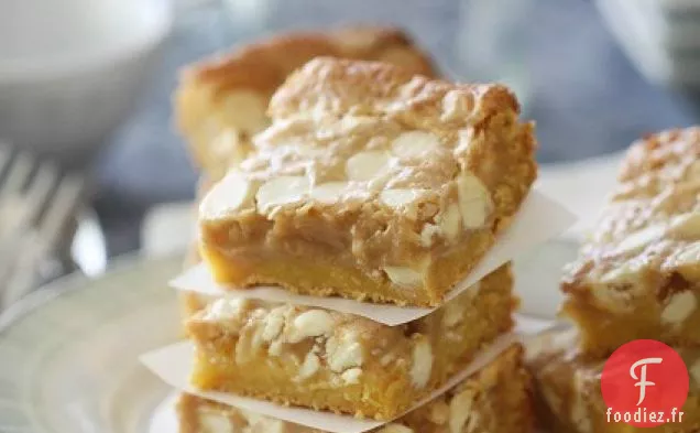 Barres à Gâteau Moelleux au Chocolat Blanc Gluant