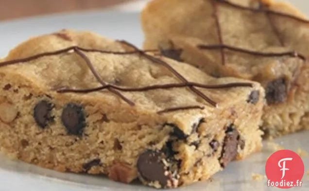 Barres À Gâteau Blondie Aux Chips Et Aux Noix