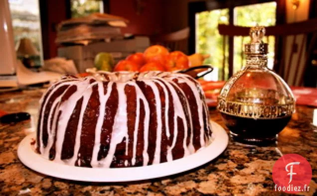 Géraldine- Cran - Gâteau au Café à la Crème Sure à l'Orange et aux Framboises