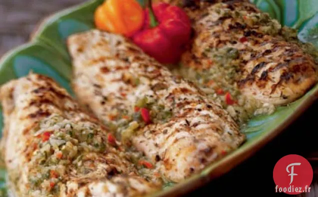 Vivaneau Grillé des Antilles Françaises avec Sauce aux Câpres