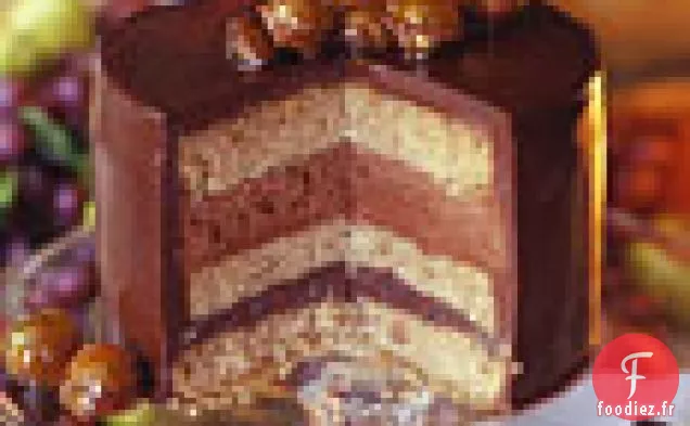 Torte À La Châtaigne Au Chocolat Et Mousse Au Chocolat Cognac