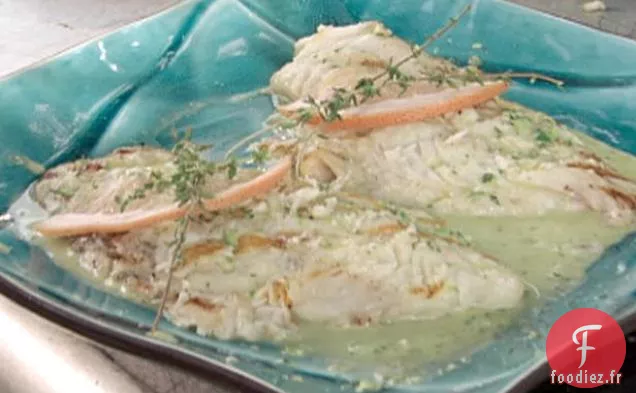 Vivaneau Rouge Grillé au Mojo Pamplemousse-Thym