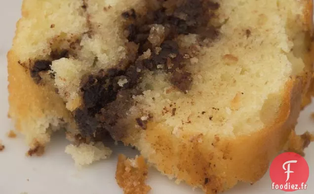 Gâteau Au Café À La Crème Sure Au Chocolat Et Aux Noix