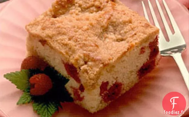 Gâteau au Café Streusel aux Framboises