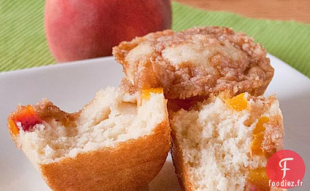 Mini Gâteaux au Café Streusel aux Pêches