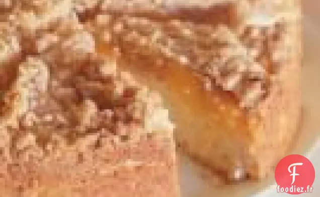 Gâteau au Café Streusel aux Pêches