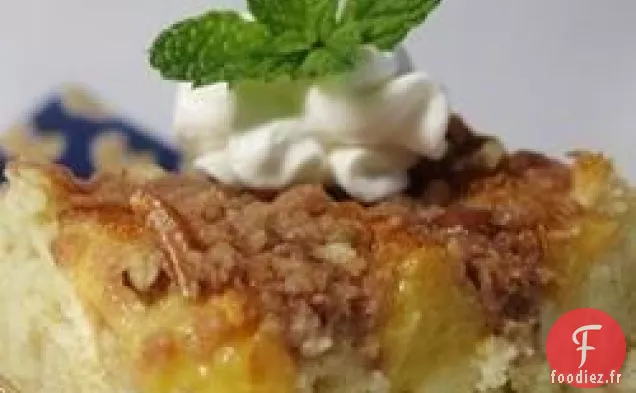 Gâteau Crémeux au Café à la Pêche