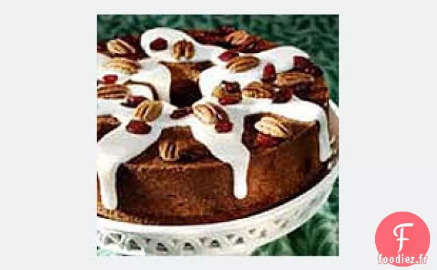 Gâteau au Café aux Canneberges et aux Pacanes