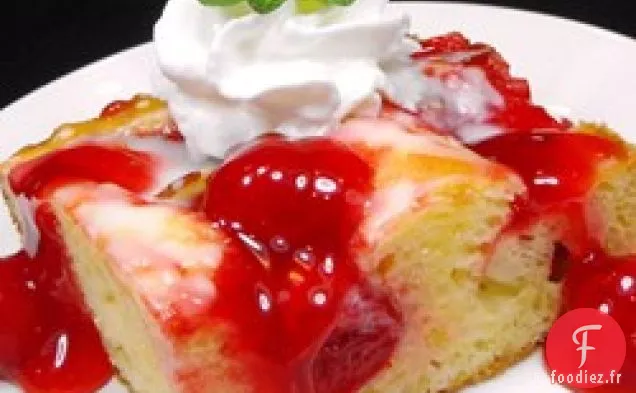 Gâteau au Café aux Amandes Et Cerises
