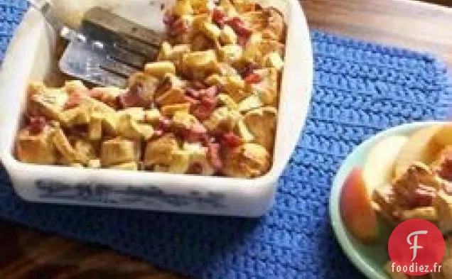Gâteau au Café Chaud à l'Érable, au Jambon et aux Pommes
