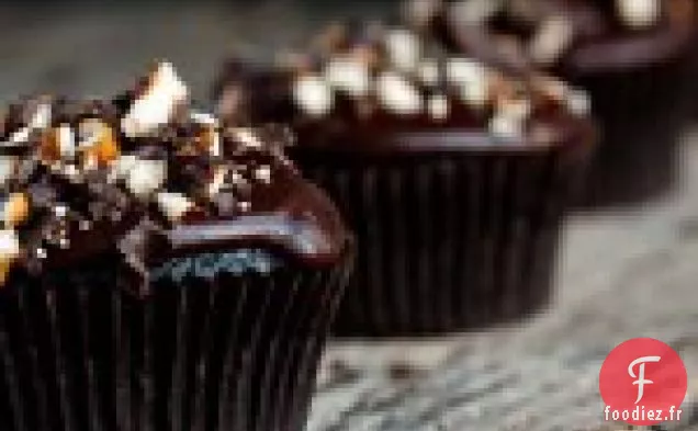 Cupcakes Costauds Aux Bretzels Enrobés De Chocolat