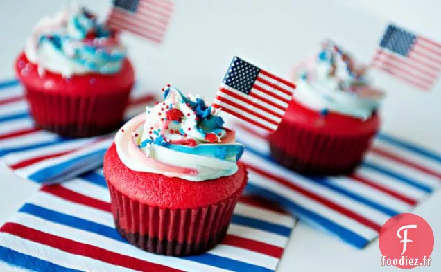 Cupcakes au Drapeau