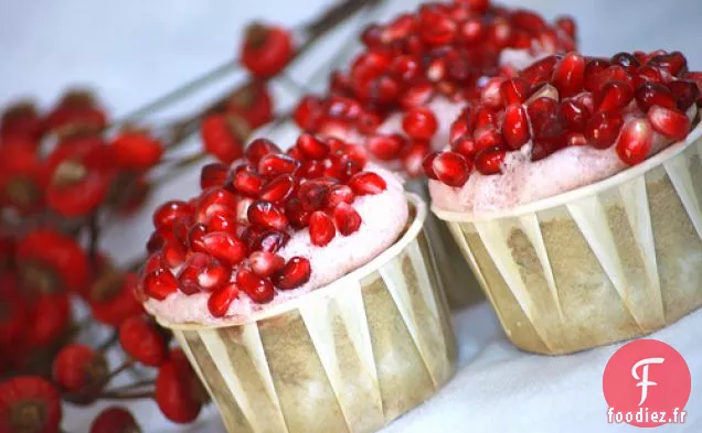 Cupcakes Au Thé Vert à la Grenade