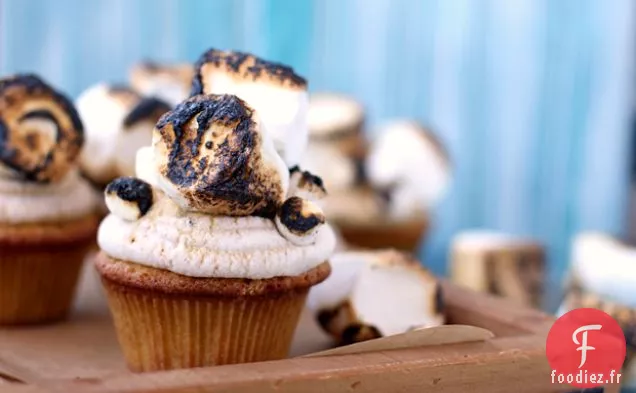 Cupcakes à la Guimauve Grillée