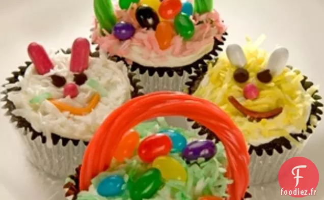 Cupcakes au Panier de Pâques