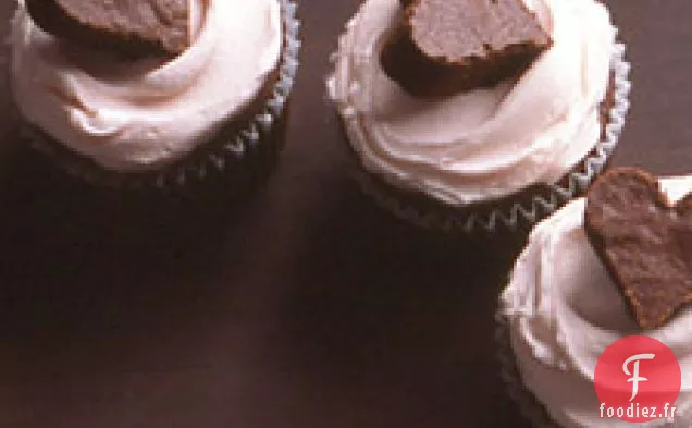 Cupcakes Au Cœur de Brownie