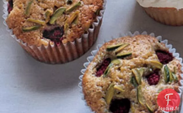 Cupcakes À La Pistache Aux Framboises