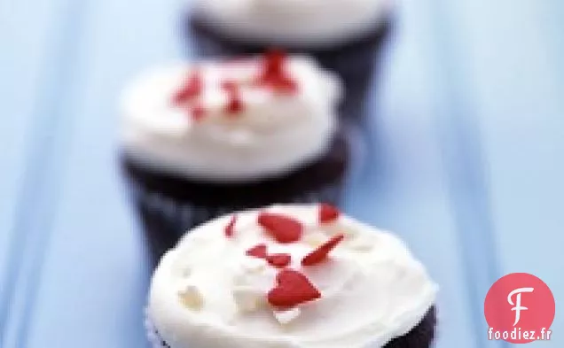 Cupcakes au chocolat et au babeurre givrés