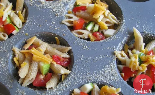 Cupcakes Macaroni Au Fromage Au Four