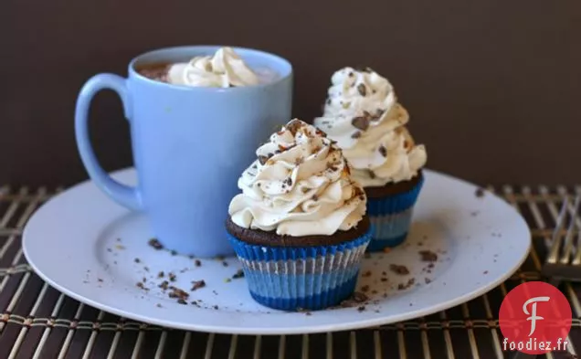 Cupcakes Au Cacao Chaud Mexicain Avec Dulce De Leche Caché et Chili K