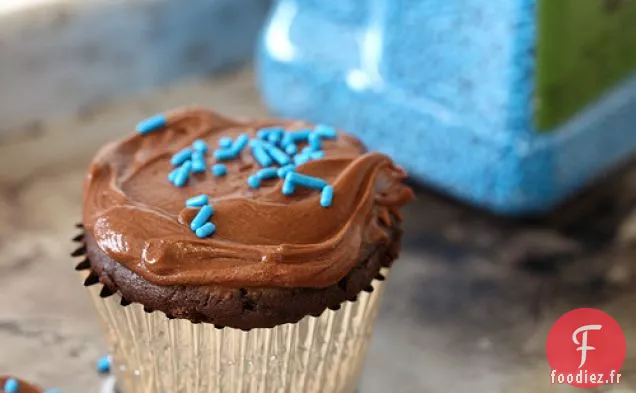 Cupcakes Au Chocolat Super Doux Avec Le Meilleur Beurre Au Chocolat