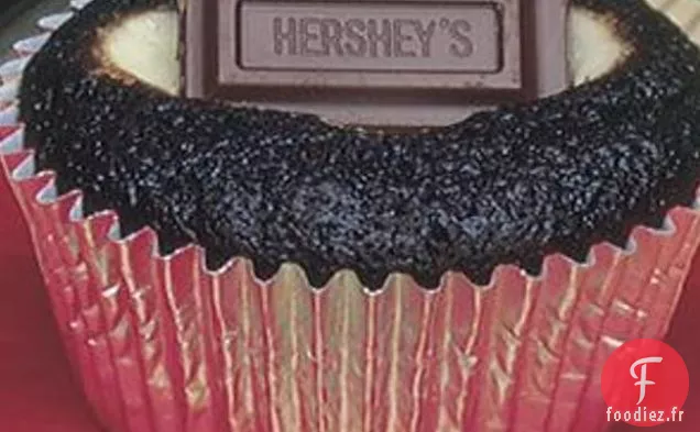 Cupcakes au Chocolat Fourrés à la Tablette de Chocolat