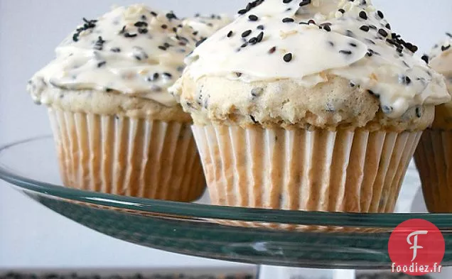 Cupcakes au Sésame Noir et Blanc