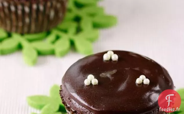 Cupcakes au Chocolat à la Crème de Menthe