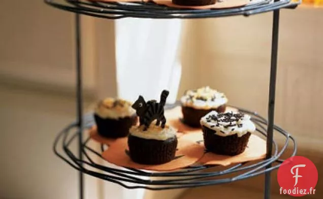 Cupcakes au Chocolat avec Glaçage au Fromage à la Crème à la Vanille