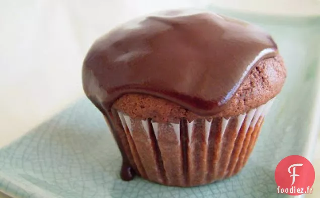 Cupcakes Au Chocolat Au Miel Avec Ganache Au Miel