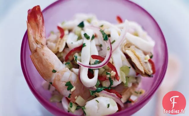 Seviche de Fruits de Mer Mélangés