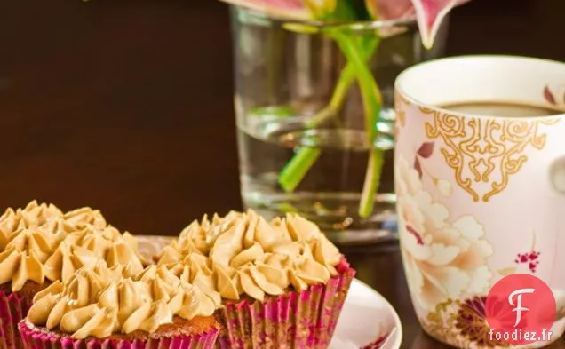 Cupcakes Aux Poires Au Caramel Avec Glaçage Au Caramel