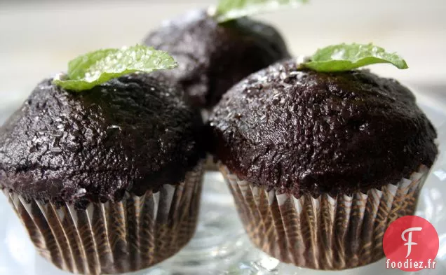 Cupcakes Fins au Chocolat Et à la Menthe