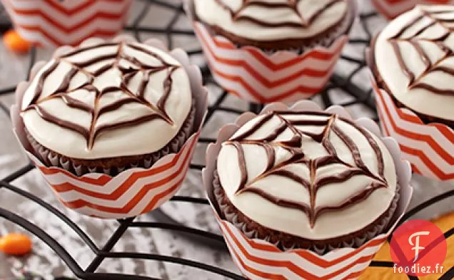 Cupcakes en Toile d'Araignée Halloween