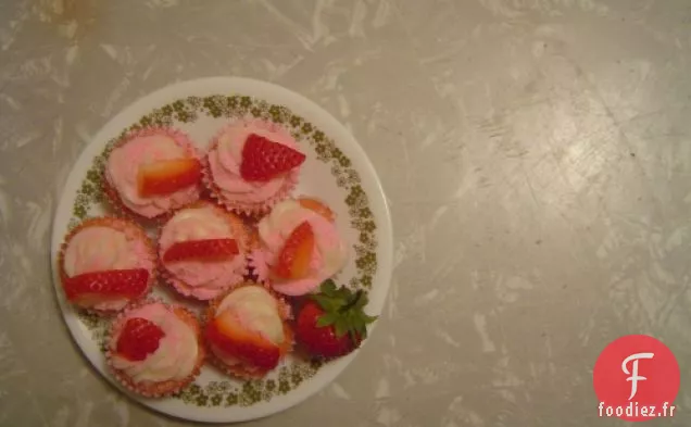 Mini Cupcakes Aux Fraises