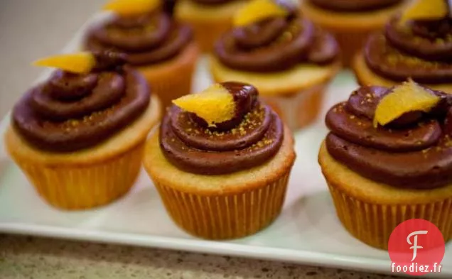 Cupcakes à la Liqueur d'Orange